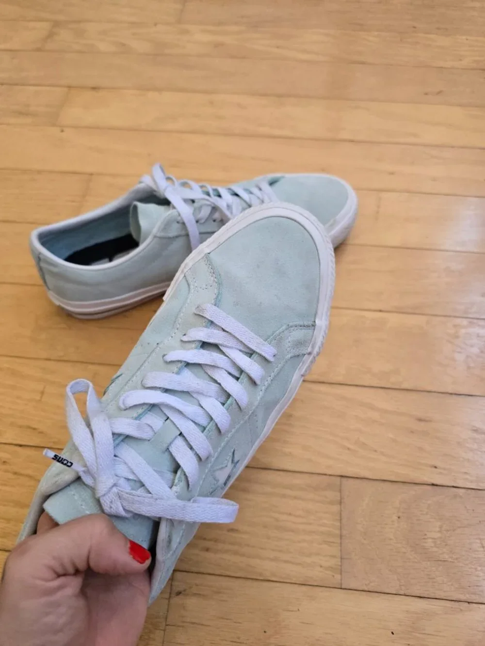 Converse | One Star Pro Icy Blue Suede Lows Skater Sneakers | MENS 11 - Picture 4 of 10